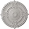 Ekena Millwork Attica Acanthus Leaf Medallion (Canopies up to 4 5/8"), 53 1/2"OD x 3 1/2"P, Ultra Pure White CM53ATUWF - alternate 1